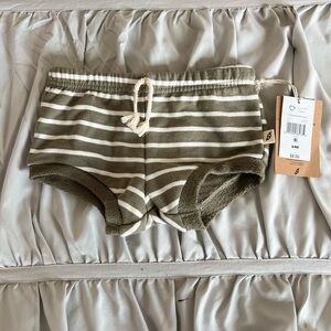Boys' Striped Olive Shorts